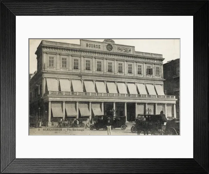 Framed Print : The Exchange (Bourse) at Alexandria, Egypt Framed Print : The Exchange (Bourse) at Alexandria, Egypt