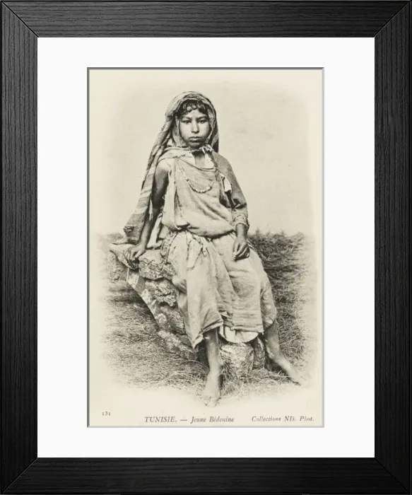Framed Print : Young Bedouin Girl - Tunisia Framed Print : Young Bedouin Girl - Tunisia