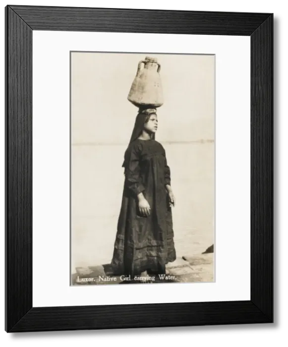 Framed Print : Carrying water - Luxor, Egypt Framed Print : Carrying water - Luxor, Egypt