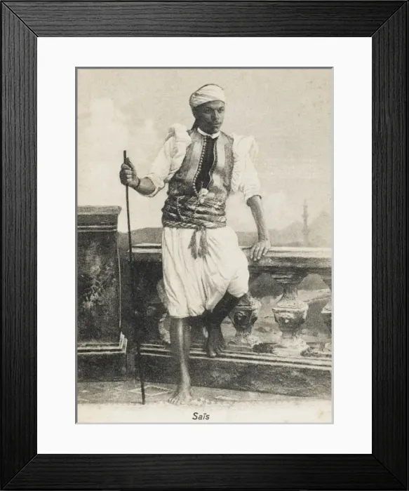 Framed Print : Footman from Sais, Egypt Framed Print : Footman from Sais, Egypt