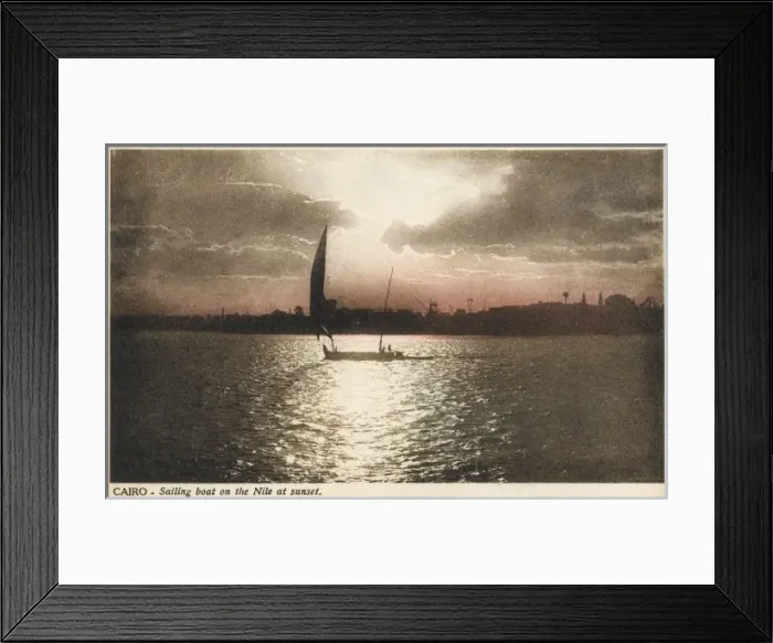 Framed Print : Boat on the Nile, Cairo, Egypt Framed Print : Boat on the Nile, Cairo, Egypt