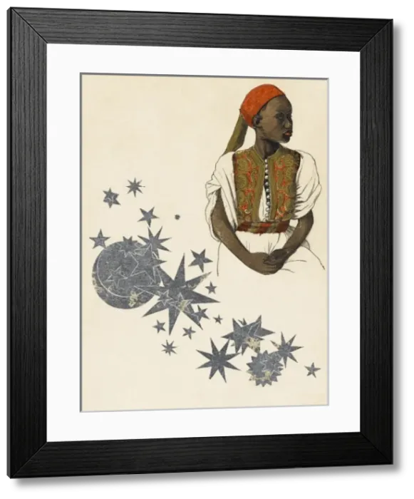 Framed Print : Sudanese woman in traditional costume Framed Print : Sudanese woman in traditional costume