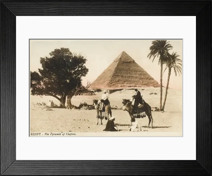 Framed Print : The Pyramid of Khafre, Cairo, Egypt Framed Print : The Pyramid of Khafre, Cairo, Egypt