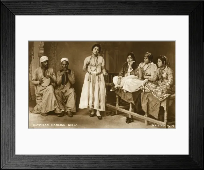 Framed Print : Egyptian Dancing Girls Framed Print : Egyptian Dancing Girls