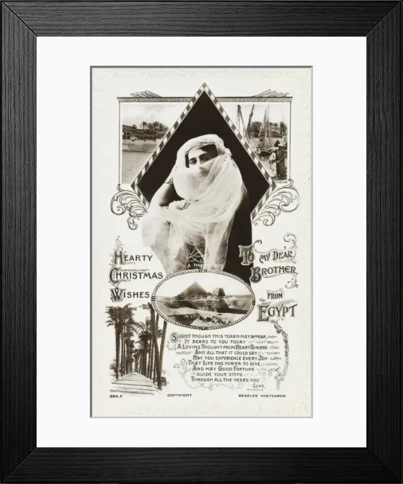 Framed Print : Egyptian Beauty and scenes from the country Framed Print : Egyptian Beauty and scenes from the country