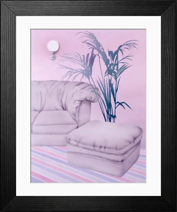 Framed Print : 1980s Living Room Framed Print : 1980s Living Room