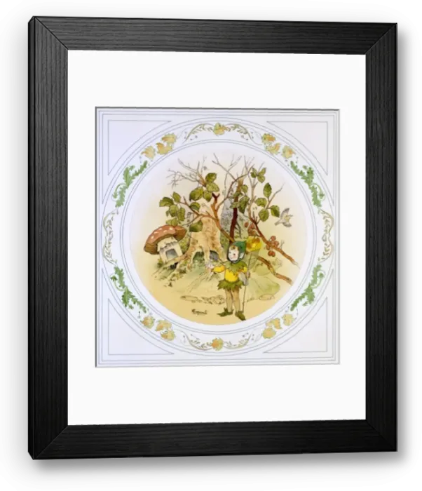 Framed Print : Elfen sprite standing in the undergrowth Framed Print : Elfen sprite standing in the undergrowth