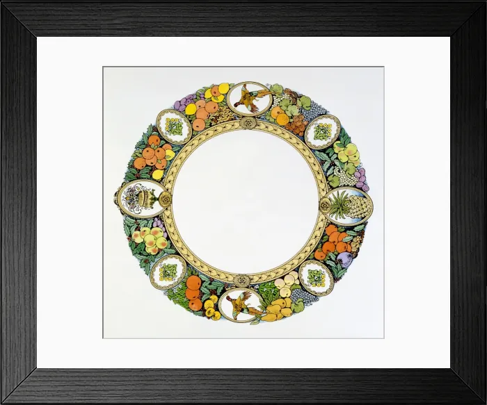 Framed Print : Decorative circular border Framed Print : Decorative circular border