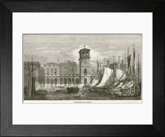 Framed Print : Billingsgate Fish Market, London, 1852 Framed Print : Billingsgate Fish Market, London, 1852