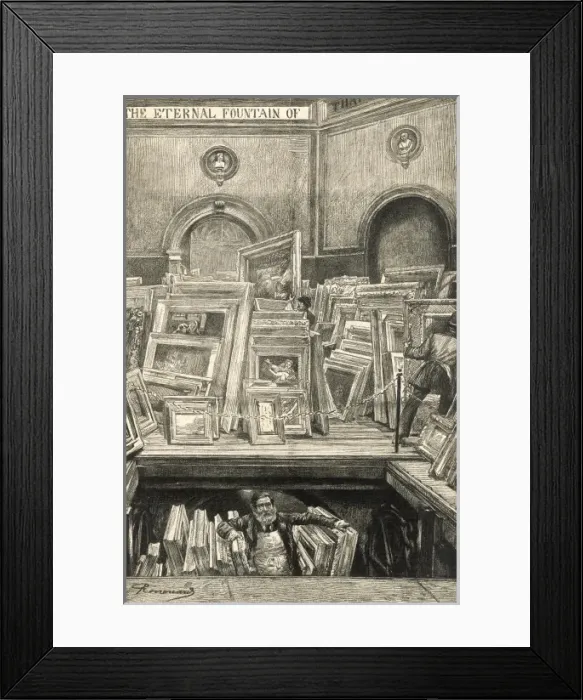 Framed Print : Moving Paintings for the Royal Academy Exhibition, London, 1 Framed Print : Moving Paintings for the Royal Academy Exhibition, London, 1