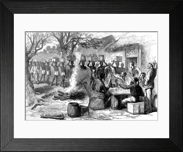 Framed Print : The Ashanti War (1873-74) - The arrival of stores Framed Print : The Ashanti War (1873-74) - The arrival of stores