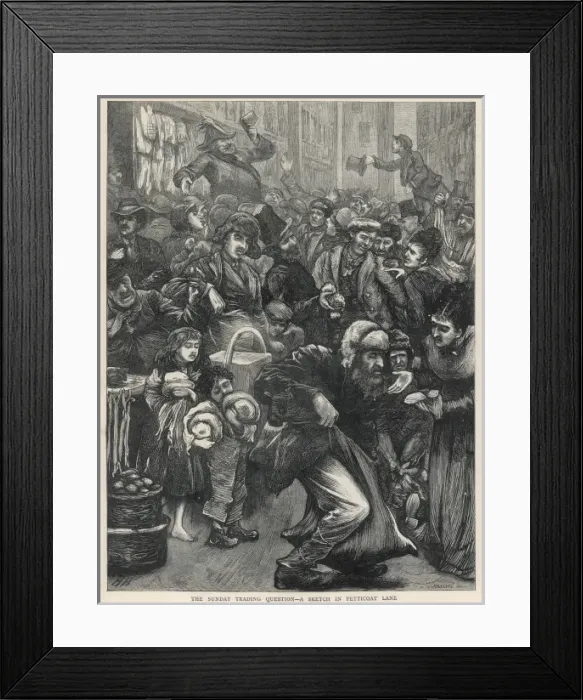 Framed Print : Petticoat Lane Market Framed Print : Petticoat Lane Market