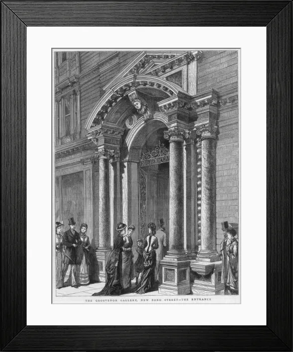 Framed Print : The Grosvenor Gallery, London, 1877 Framed Print : The Grosvenor Gallery, London, 1877