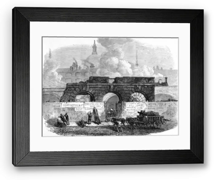 Framed Print : The Last Part of Old Fleet Prison, London, 1868 Framed Print : The Last Part of Old Fleet Prison, London, 1868