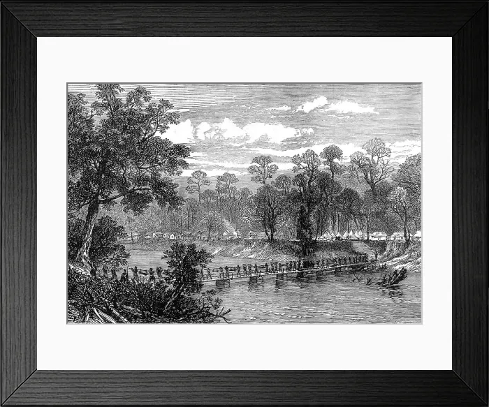 Framed Print : The Ashanti War (1873-74) The camp at Prah-su, 1874 Framed Print : The Ashanti War (1873-74) The camp at Prah-su, 1874