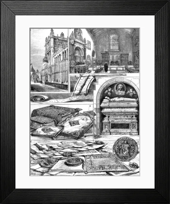 Framed Print : The Rolls House and Public Record Office, London, 1882 Framed Print : The Rolls House and Public Record Office, London, 1882