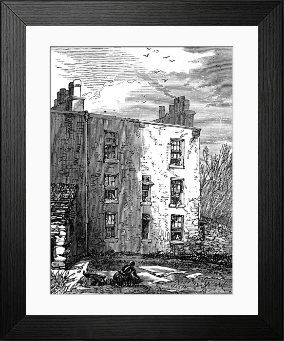 Framed Print : The house in which Livingstone was born Framed Print : The house in which Livingstone was born