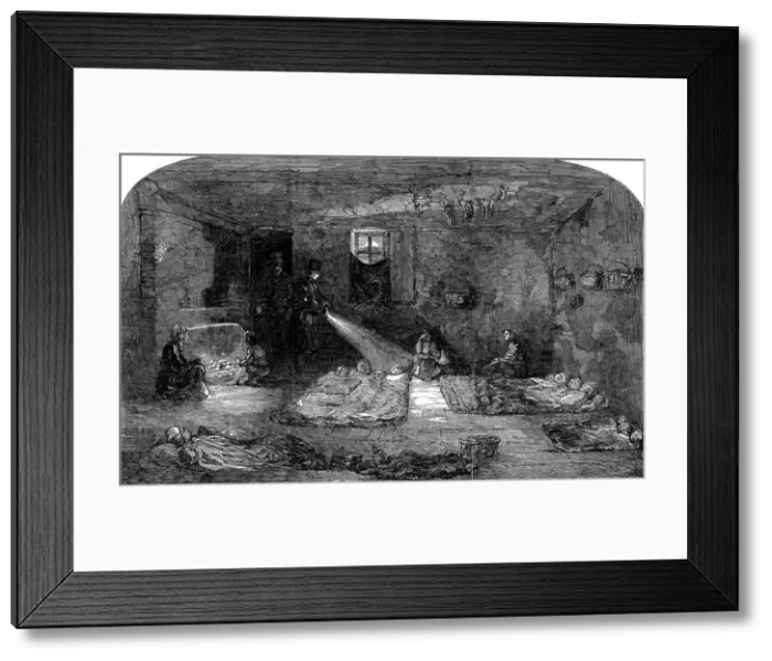 Framed Print : Squalid interior of a London lodging house Framed Print : Squalid interior of a London lodging house