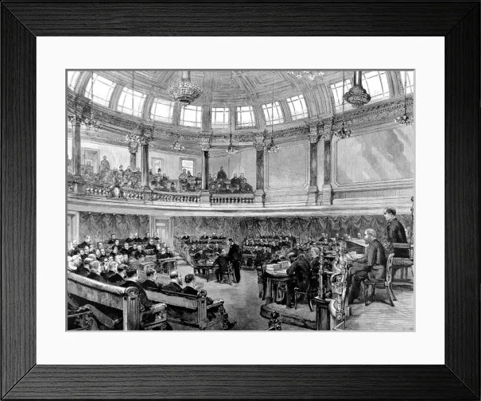 Framed Print : London County Council Meeting, 1890 Framed Print : London County Council Meeting, 1890