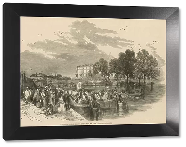 Passenger Canal Boats at Paddington Basin, London, 1849