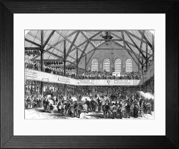 Framed Print : The Peoples Market, Whitechapel, London, 1868 Framed Print : The Peoples Market, Whitechapel, London, 1868