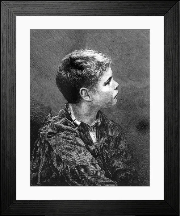 Framed Print : A poor young London street Arab Framed Print : A poor young London street Arab