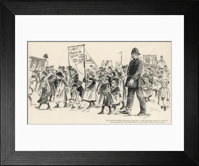Framed Print : Childrens Strike of 1894 Framed Print : Childrens Strike of 1894