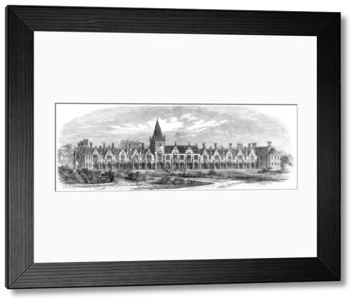 Framed Print : Royal Dramatic College, Surrey, 1866 Framed Print : Royal Dramatic College, Surrey, 1866