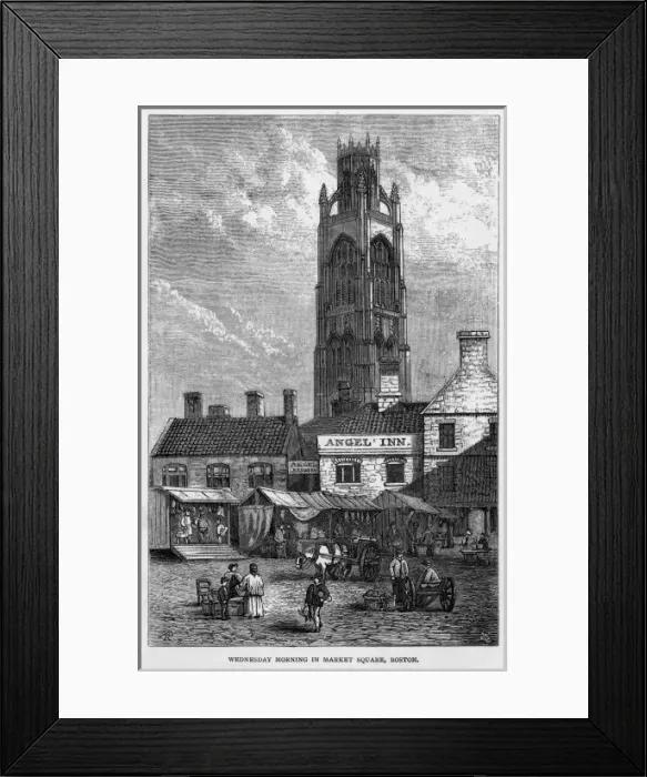 Framed Print : Boston Market Square Framed Print : Boston Market Square
