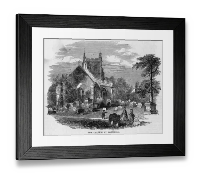 Framed Print : BREMHILL. The church at Bremhill, Wiltshire Framed Print : BREMHILL. The church at Bremhill, Wiltshire
