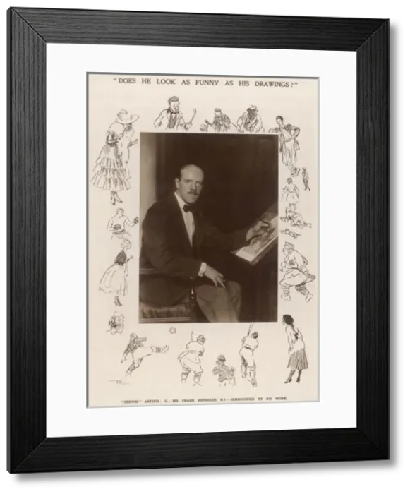 Framed Print : Frank Reynolds at Work Framed Print : Frank Reynolds at Work