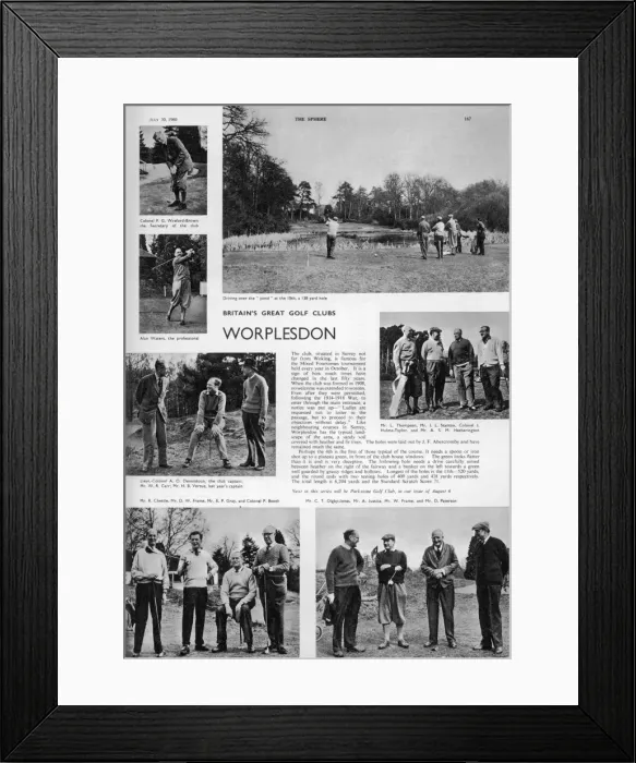Framed Print : Worplesdon Golf Course Framed Print : Worplesdon Golf Course
