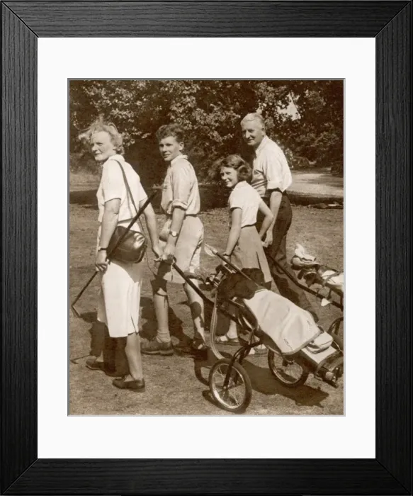 Framed Print : Family Golf at Burhill Framed Print : Family Golf at Burhill
