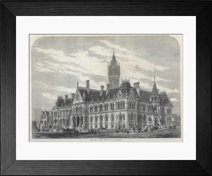 Framed Print : Assize Courts Manchester Framed Print : Assize Courts Manchester
