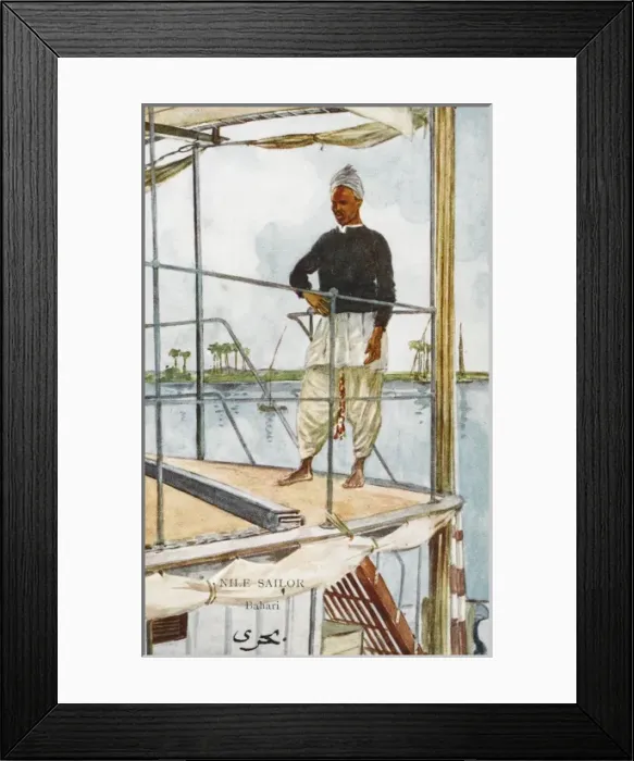 Framed Print : Nile Sailor, Egypt Framed Print : Nile Sailor, Egypt