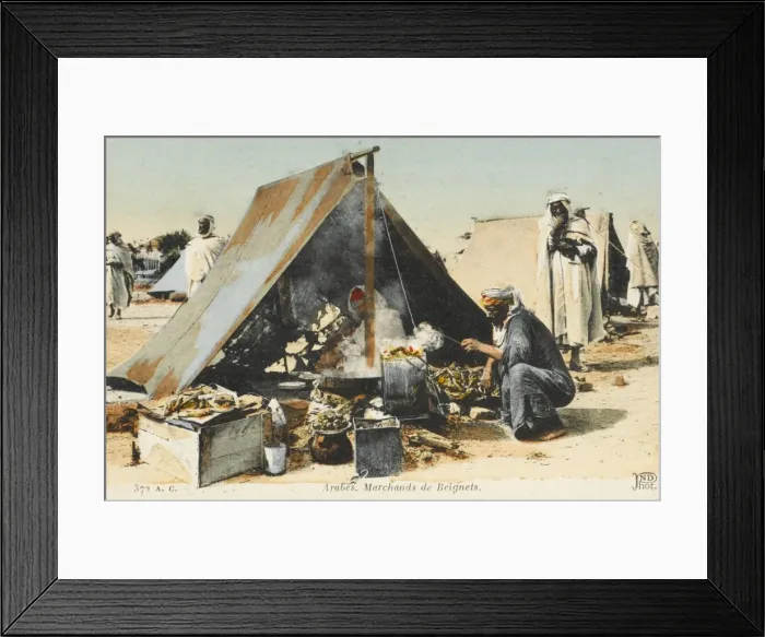 Framed Print : Tunisia - Fritters sellers Framed Print : Tunisia - Fritters sellers