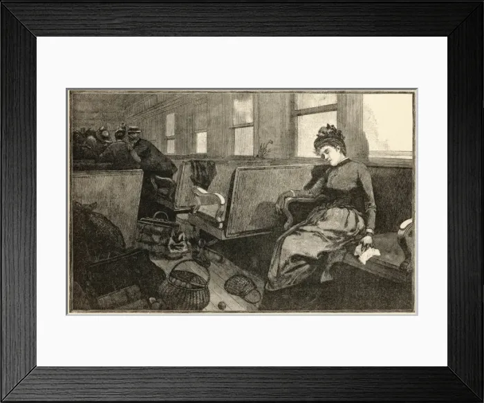 Framed Print : Panic in a railway carriage Framed Print : Panic in a railway carriage