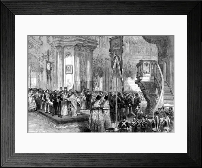 Framed Print : The wedding of Prince Alfred, Duke of Edinburgh and the Gran Framed Print : The wedding of Prince Alfred, Duke of Edinburgh and the Gran