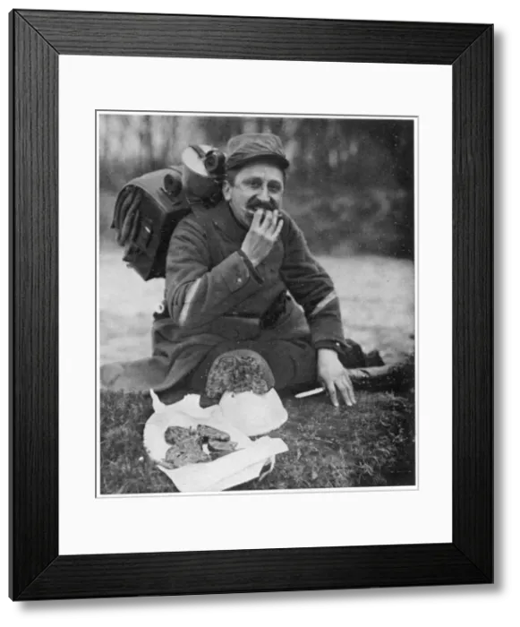 Framed Print : Trying a British dainty Framed Print : Trying a British dainty