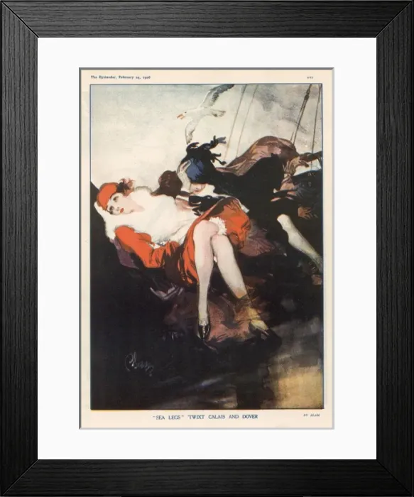 Framed Print : Sea Legs; Twixt Calais And Dover Framed Print : Sea Legs; Twixt Calais And Dover