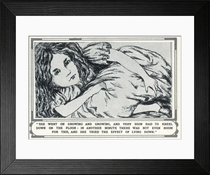 Framed Print : Alice drawn by Lewis Carroll c. 1862 Framed Print : Alice drawn by Lewis Carroll c. 1862
