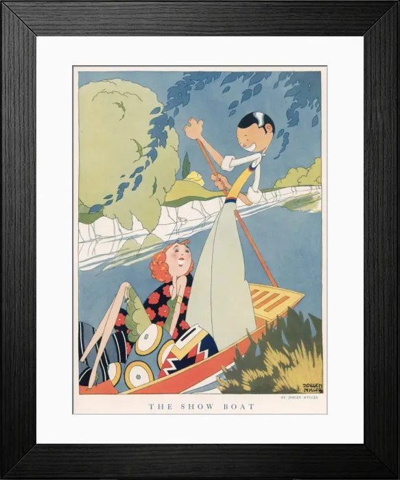 Framed Print : The Show Boat. By Jorgen Myller Framed Print : The Show Boat. By Jorgen Myller