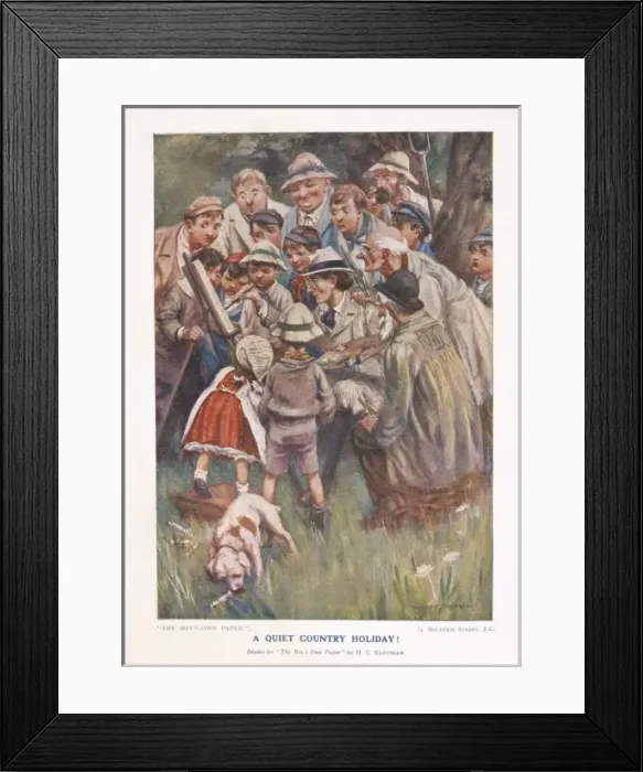 Framed Print : A Quiet Country Holiday! by H. C. Earnshaw Framed Print : A Quiet Country Holiday! by H. C. Earnshaw
