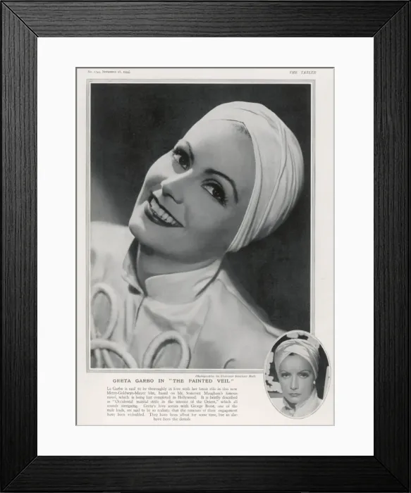 Framed Print : Greta Garbo (1905-1990) Framed Print : Greta Garbo (1905-1990)
