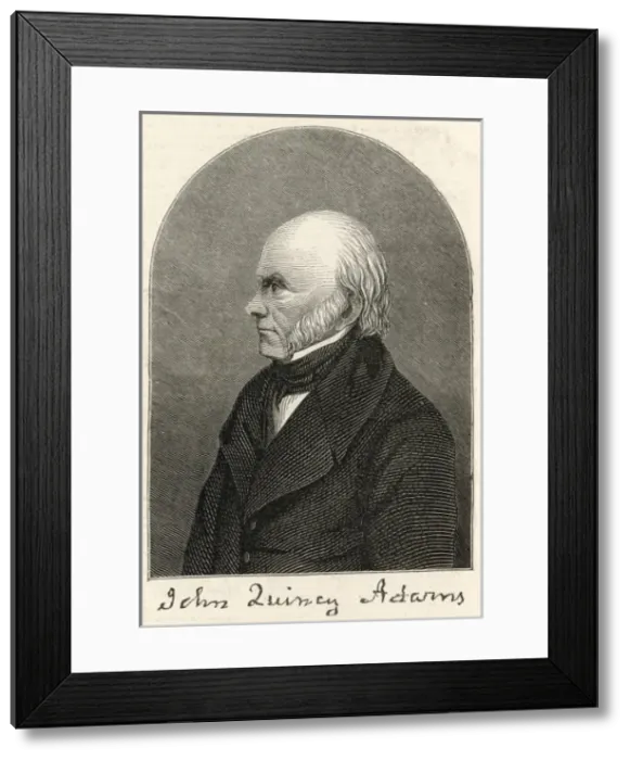 Framed Print : John Quincy Adams (1767-1848) Framed Print : John Quincy Adams (1767-1848)