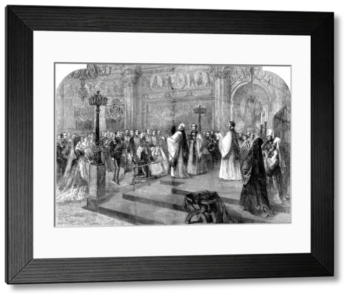 Framed Print : The wedding of Prince Alfred, Duke of Edinburgh and the Gran Framed Print : The wedding of Prince Alfred, Duke of Edinburgh and the Gran
