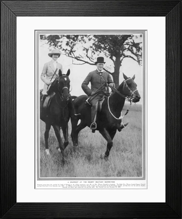 Framed Print : Mr and Mrs Winston Churchill Framed Print : Mr and Mrs Winston Churchill
