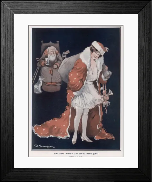Framed Print : Now that Women are doing Mens Jobs Framed Print : Now that Women are doing Mens Jobs