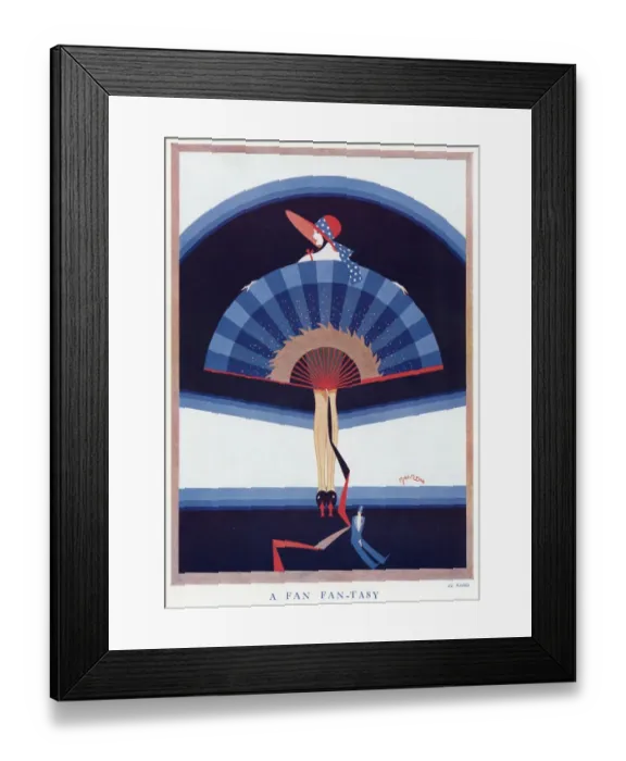 Framed Print : A Fan Fan-tasy. by Baird Framed Print : A Fan Fan-tasy. by Baird