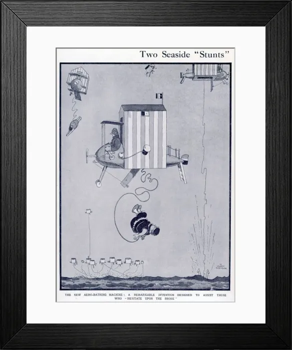 Framed Print : Two seaside stunts Framed Print : Two seaside stunts